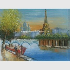 パリの油絵のエッフェル塔のハンドメイドのジェーン現代様式の維持の新鮮さ