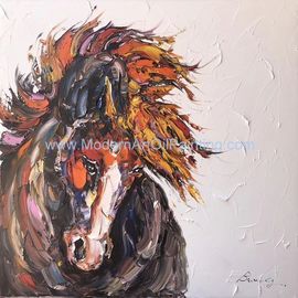 概要の馬の厚い質の絵画動物のキャンバスの壁の芸術