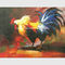 装飾的なパレット ナイフ動物の油絵の手塗りの雄ん鶏のキャンバスの芸術の絵画