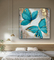 蝶芸術の油絵の多彩な動物のキャンバスの現代様式80 x 80 Cm