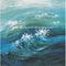 現代的な抽象的なハンドメイドの芸術の絵画海の波、Strectchedのキャンバスの壁の芸術