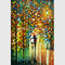 キャンバス壁の装飾のための多彩な夜眺めのハンドメイドのナイフの芸術の絵画