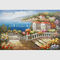 内陸の海景の絵画、現代的な沿岸キャンバスの壁の芸術