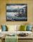 海/帆船の絵画印刷物の現代的な漁船の絵画