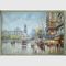 家の装飾のハンドメイドのパリの油絵のキャンバスの街景の絵画