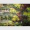 ハンドメイドのキャンバスの内陸の油絵のリネン庭の景色の油絵